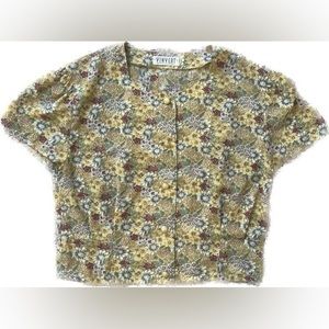Vintage Vinvert flower blouse